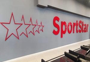 Изготовили звезды для фитнес-клуба SPORTSTAR, нашего постоянного клиента
